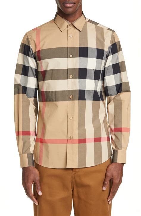 burberry button up with collar|Burberry button up cheap.